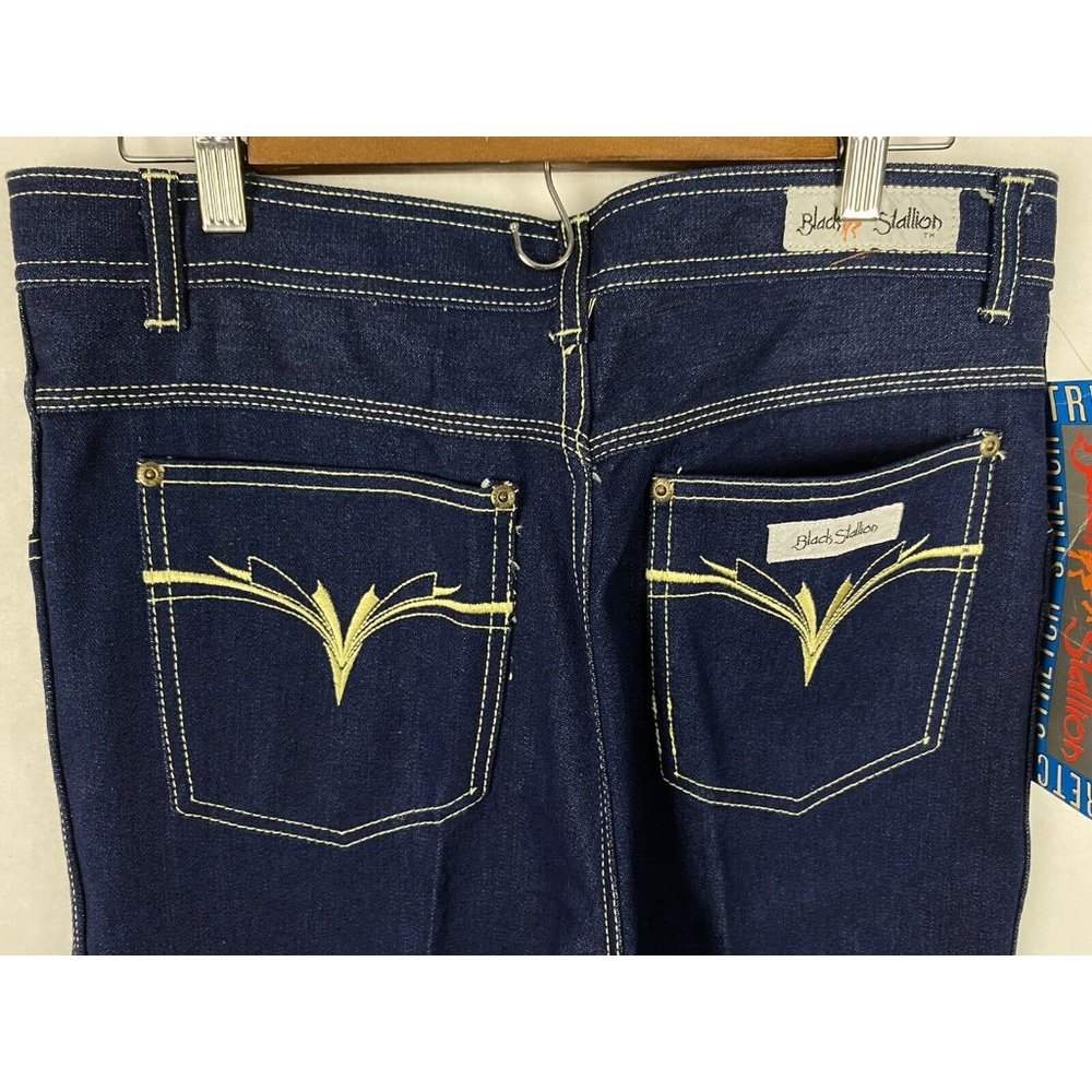 NWT Black Stallion Mens Blue Denim Jeans Size 36x34